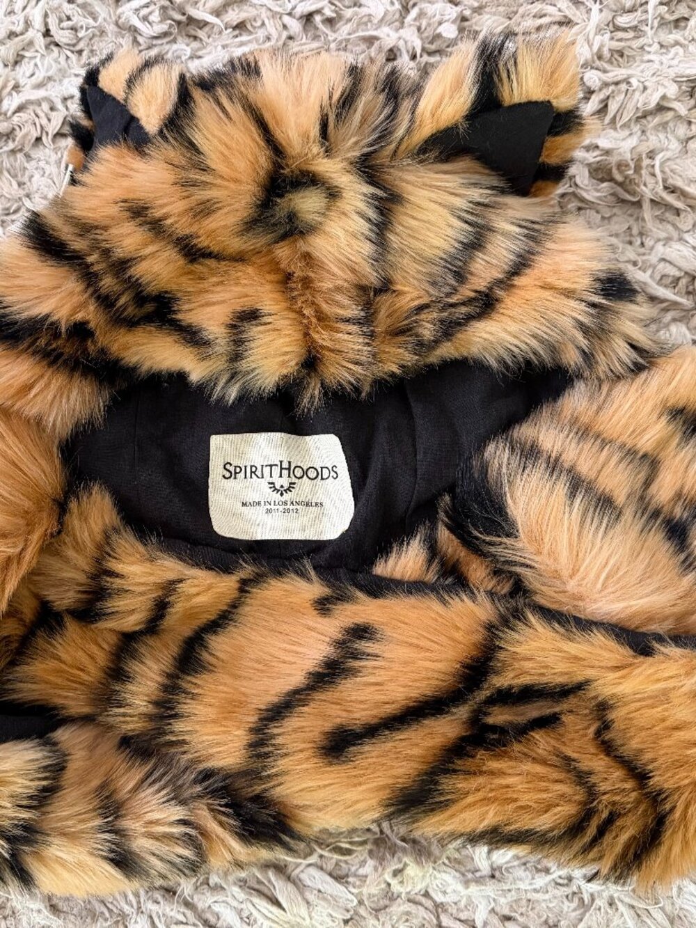 Classic SpiritHoods Tiger Faux Fur Hood
